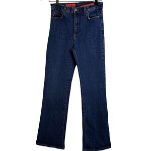 Vintage NYDJ Size 4 Dark Indigo Straight Leg Tummy Tuck Jeans Made in USA Comfy‎